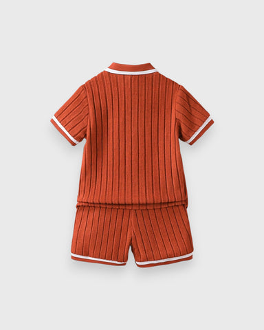 Toddler Little Boys Terry Fleece Short set