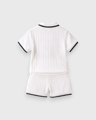 Toddler Little Boys Terry Fleece Short set