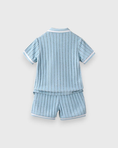 Toddler Little Boys Terry Fleece Short set
