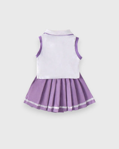 2 Pc Baby Girl Tennis Polo and Skirt Set