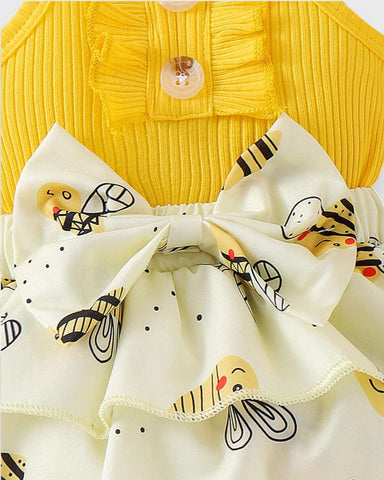 2 Pc Baby Girl Hum Bug Bodysuit & Headband