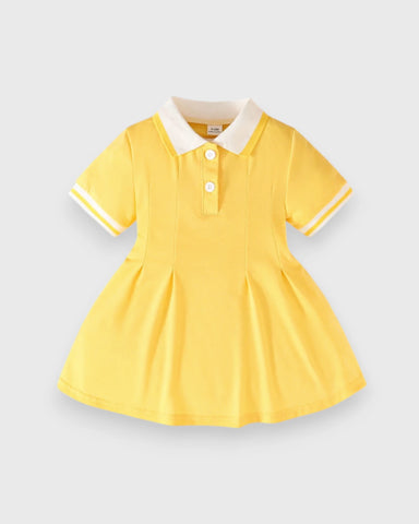Baby Girl Stripe Polo Tennis Sport Dart Dress