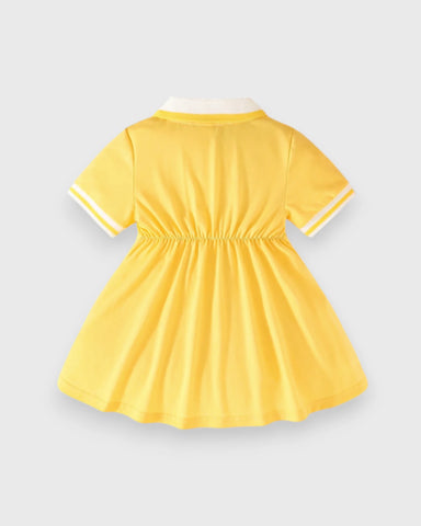 Baby Girl Stripe Polo Tennis Sport Dart Dress