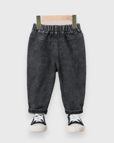 Baby Girl Flower Embroidery Jeans