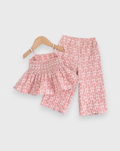 2 Pc Girl Peplum Cami with Pants