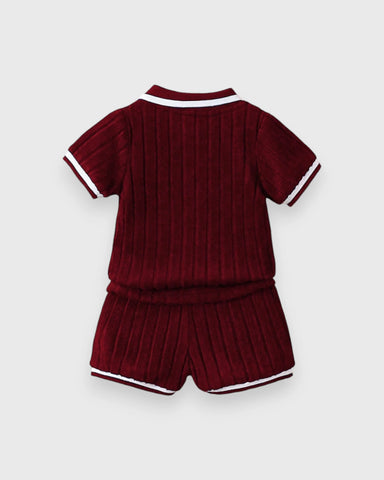 Toddler Little Boys Terry Fleece Short set