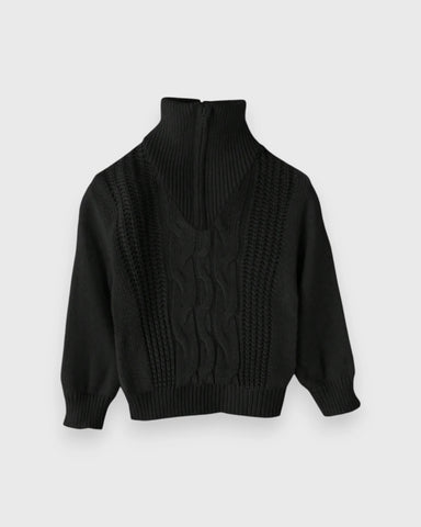 Baby Cable Quarter Zip Sweater