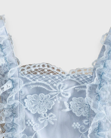 Baby Girl Backless Lace Bodysuit Dress