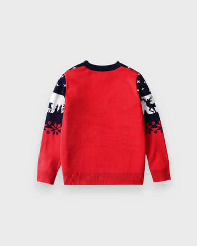 Boys Snowflake Reindeer Sweater