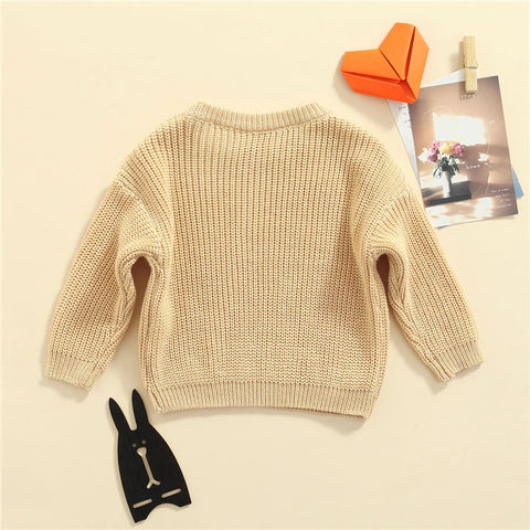 Toddler Baby Girl Boy Knit Pullover Sweater