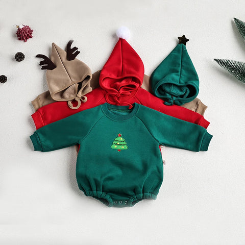 Baby Boy Girl Christmas Bodysuit Hoodie