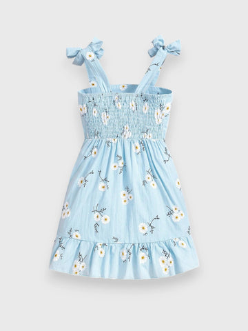 Girl Daisy Ruch Hem Dress