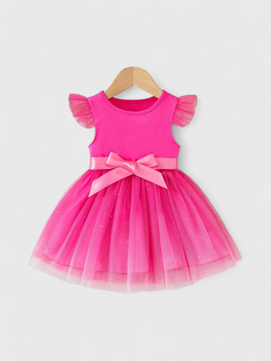 Baby Girl Ombre Sparkle Mesh Dress