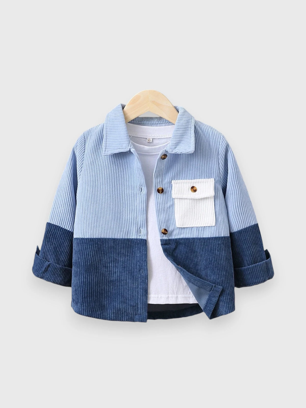 Little Boys Two-Tone Corduroy Shirt