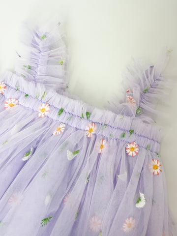 Baby Girl Floral Embroidery Tulle Dress