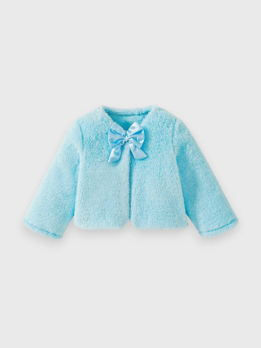 Baby Girl Fuzzy Cardigan Coat