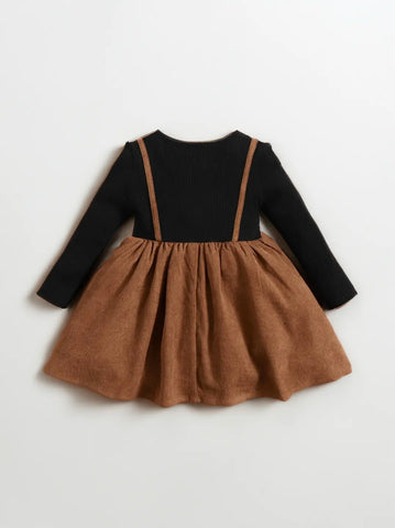2 in1 baby Girl Corduroy Suspender Dress Little Good Humans 2 in1 baby Girl Corduroy Suspender Dress Little Good Humans