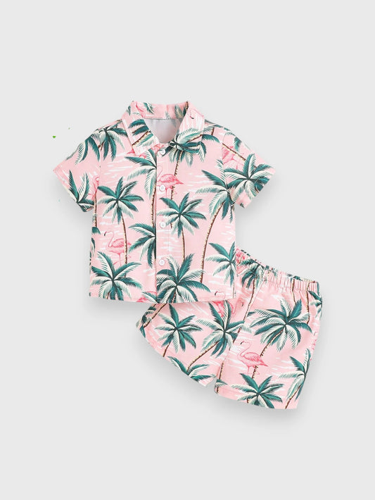 Baby Boy Flamingo Tree Set