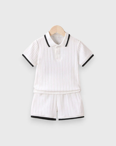 Toddler Little Boys Terry Fleece Short set