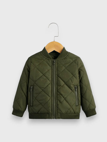 Baby Boy Quilted Bomber Jacket