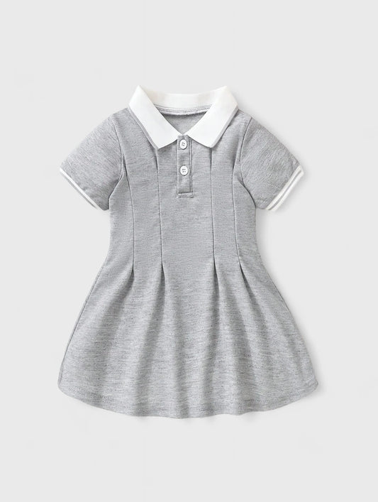 Baby Girl Stripe Polo Tennis Sport Dart Dress