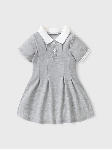 Baby Girl Stripe Polo Tennis Sport Dart Dress