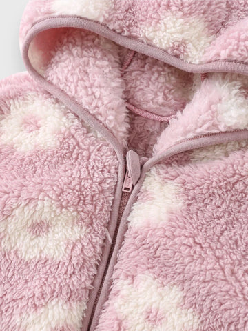 2 Piece Baby Girl Daisy Fleece Set