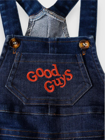 2 Pc Baby Boy Good Guys Overall with Rainbow Shirt