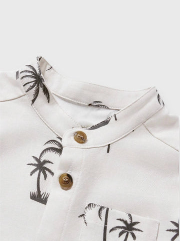 Baby Boy Coconut Shirt Short Set