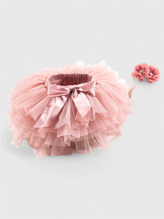 Baby Girl Tutu with Flower Headband