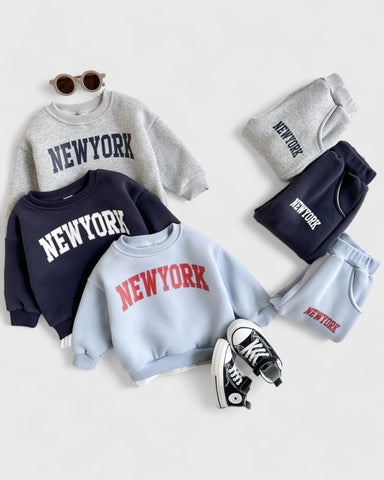 2 Pc Baby New York Fleece Sweat Suit