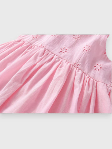 Girls Cotton Eyelet Sun Dress