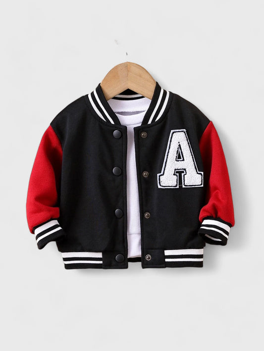 Baby Boy Letter Varsity Jacket