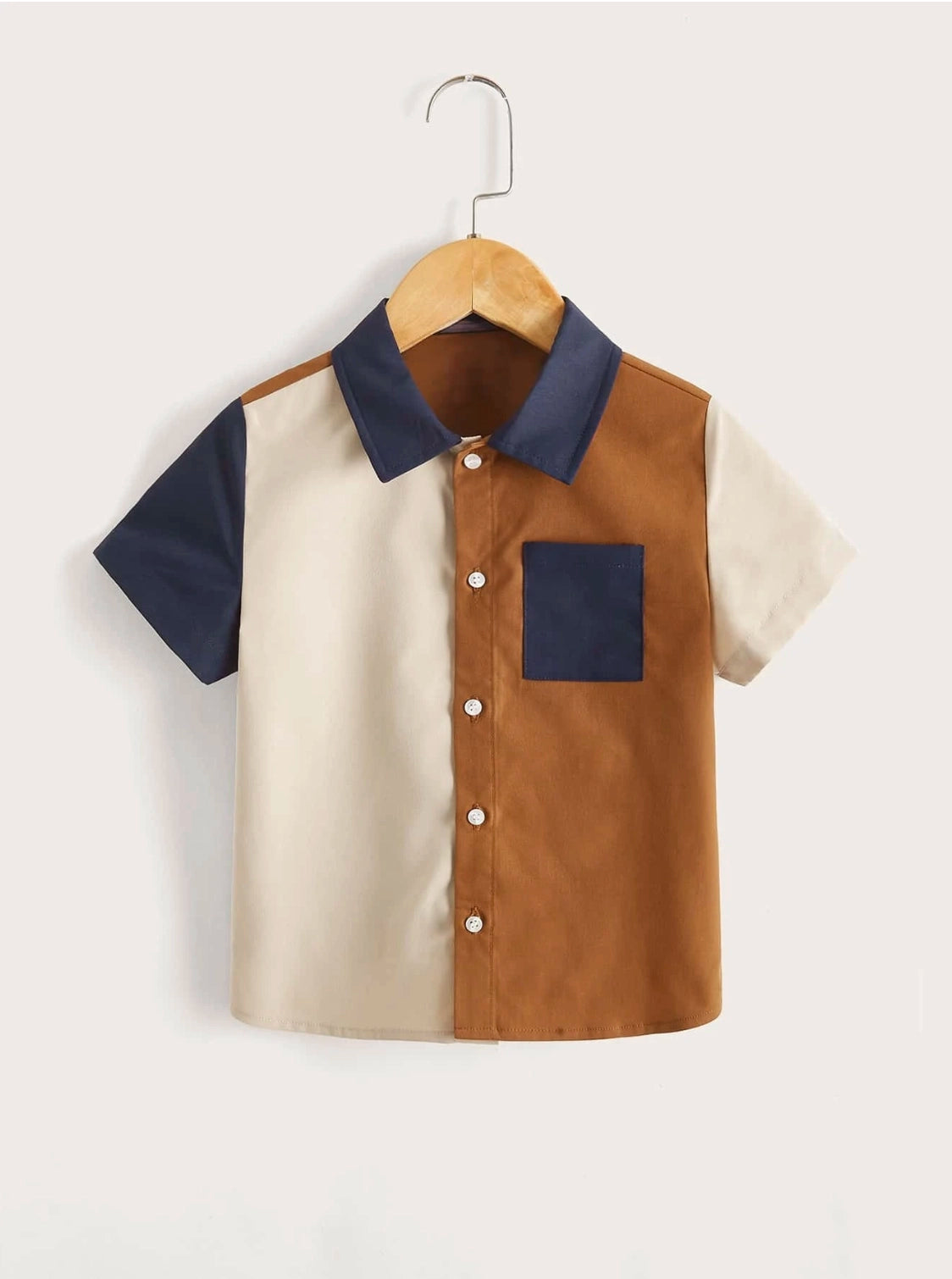 Toddler Little Boys Artsy Colorblock Shirt