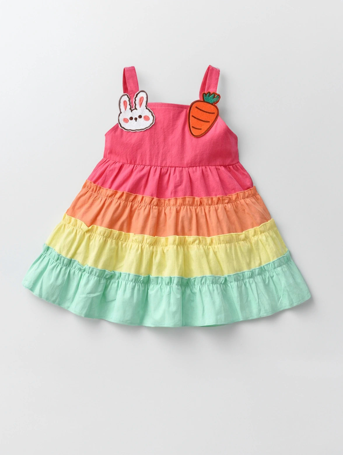 Baby Girl Rainbow Spring Tiered Dress