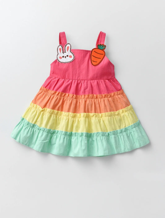 Baby Girl Rainbow Spring Tiered Dress