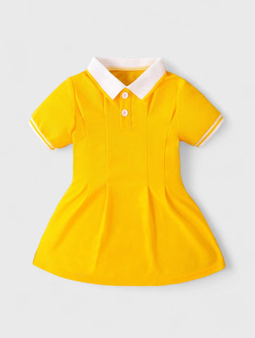 Baby Girl Stripe Polo Tennis Sport Dart Dress