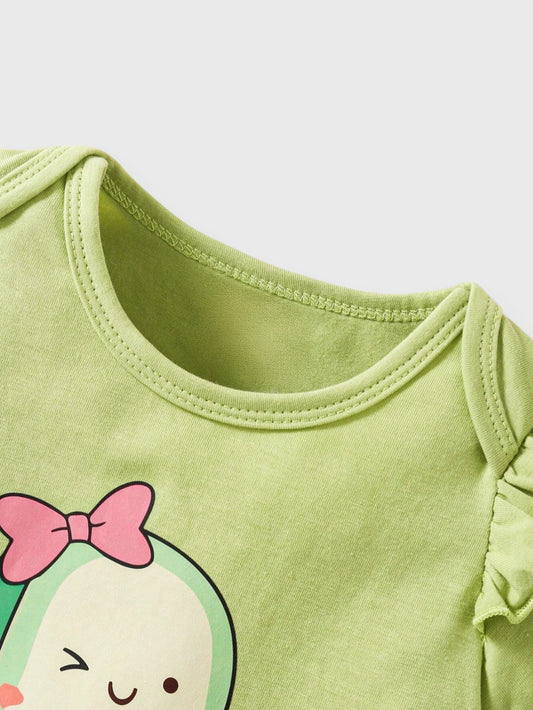 3 Pc Baby Girl Summer Avocado Set