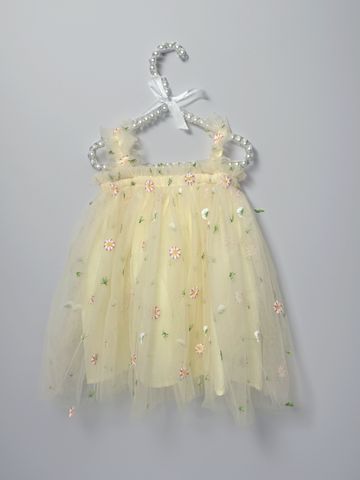 Baby Girl Floral Embroidery Tulle Dress