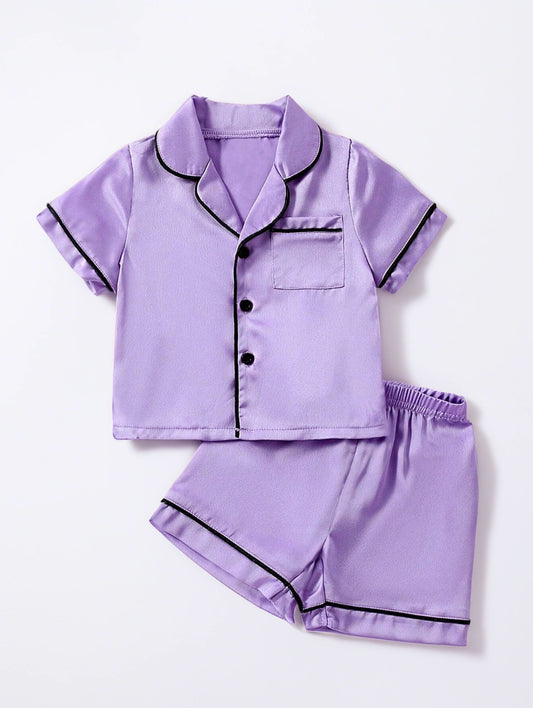 Baby Girl Satin Pyjama Set