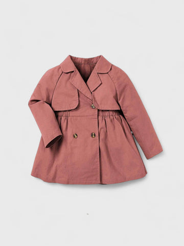 Baby Girl Cinch Waist Trench Coat