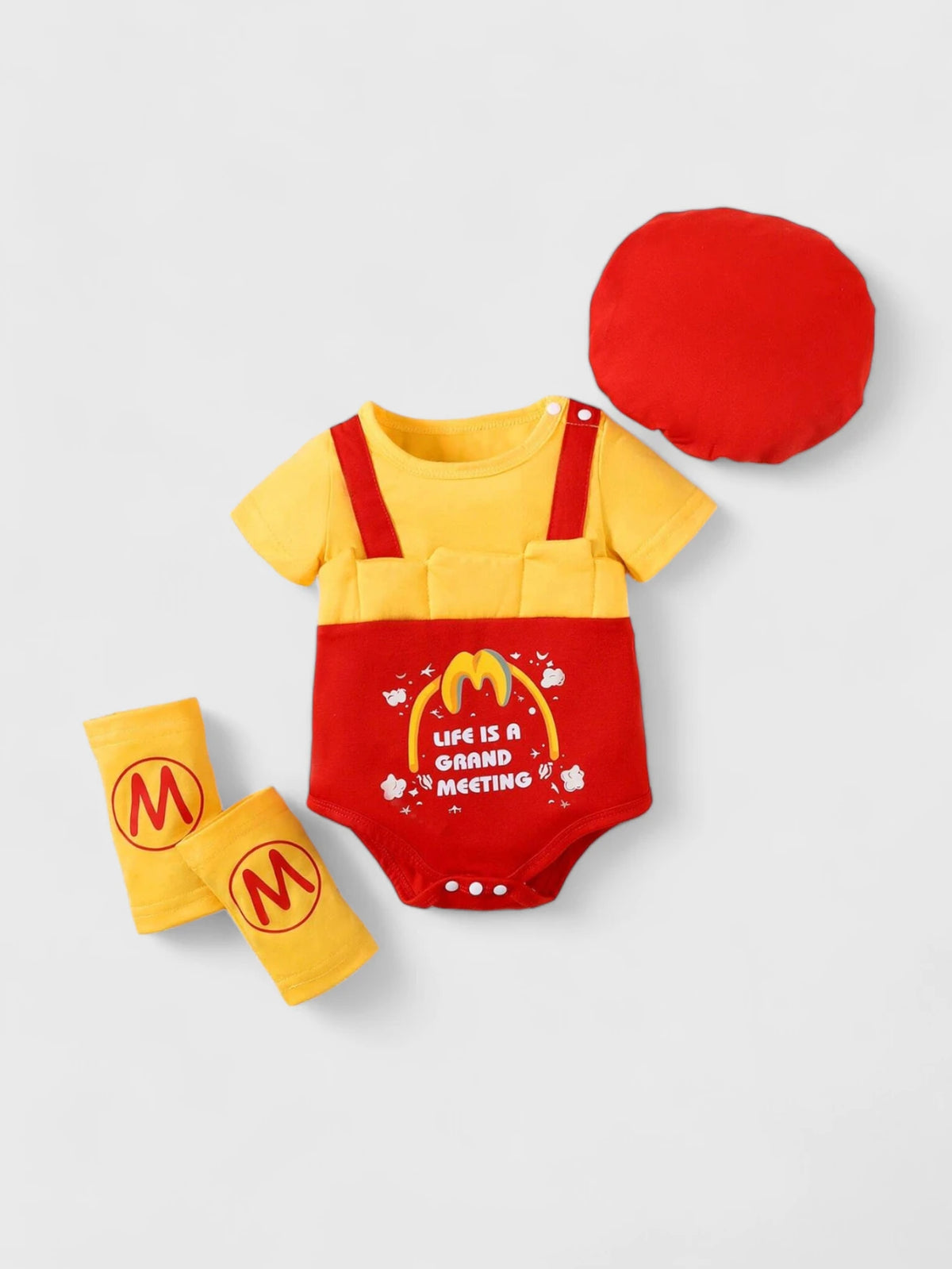 3 Pc Baby French Fries Bodysuit