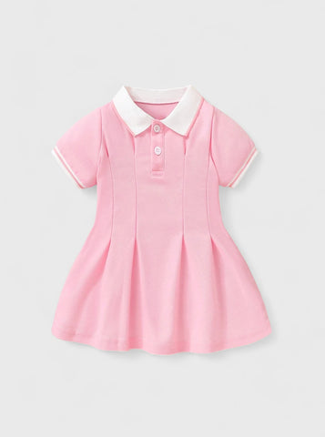 Baby Girl Stripe Polo Tennis Sport Dart Dress