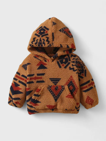 Baby Fleece Navajo Print Hoodie