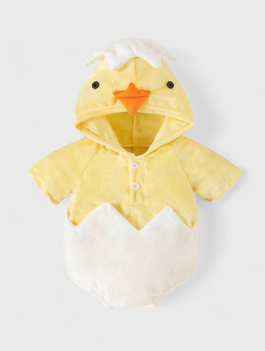 Infant Baby Chick Fleece Bodysuit