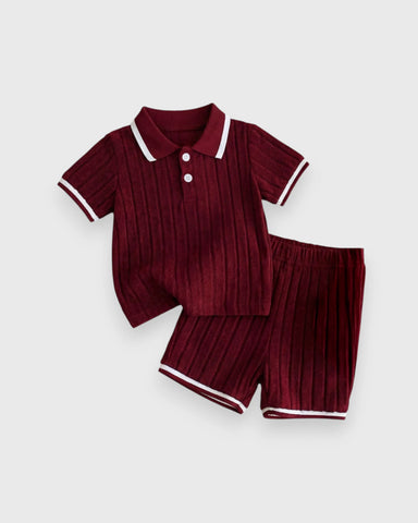 Toddler Little Boys Terry Fleece Short set