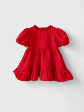 Baby Girl Bubble Sleeve Dress