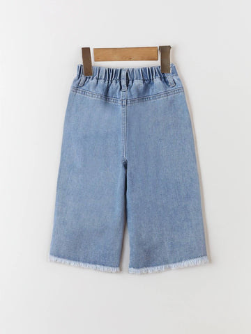 Baby Girl TwoTone Straight Leg Jeans