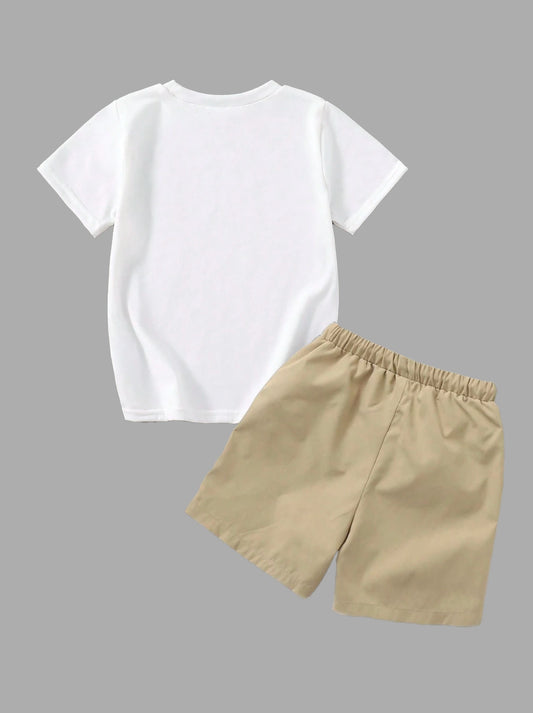 Toddler Little Boys New York Tee and Shorts