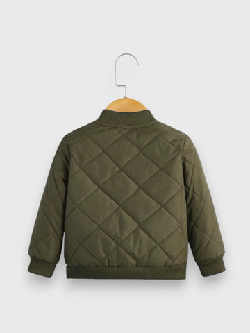 Baby Boy Quilted Bomber Jacket